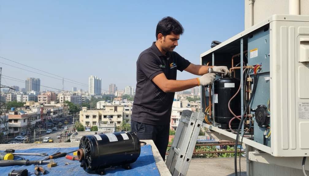 Split AC Compressor Unit Replacement in Titwala