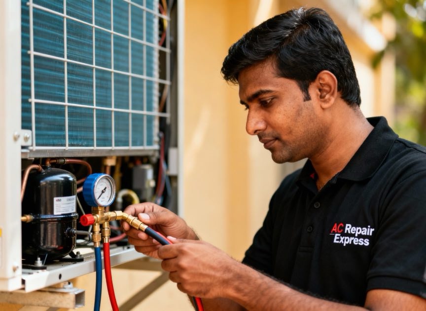 AC Gas Leak Repair and Refill Service
