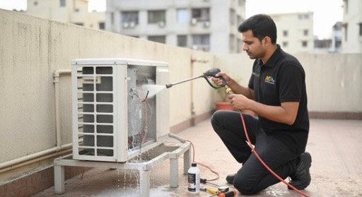 Professional high pressure AC jet wash cleaning Raipur