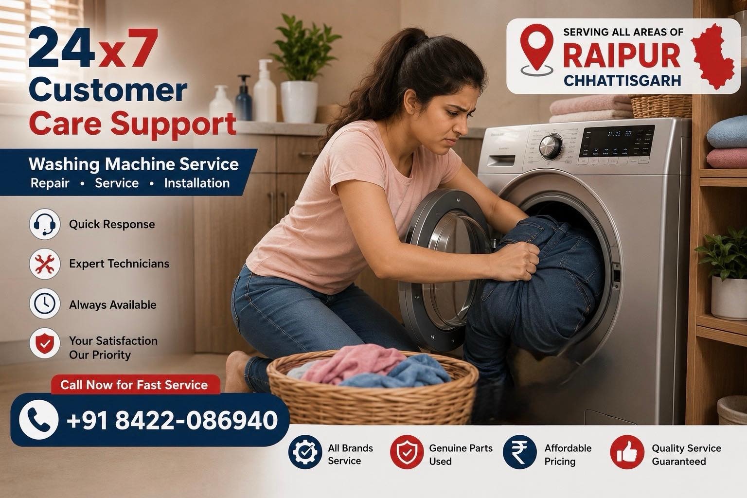 Top Washing Machine Repair in Raipur Chhattisgarh